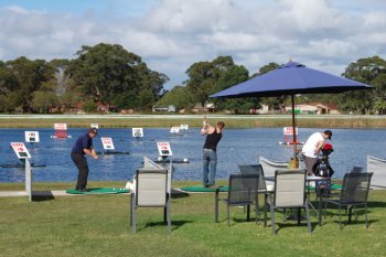 Image of people playing watergolf at Forster - Tuncurry Gold Driving Range Ans Water Golf